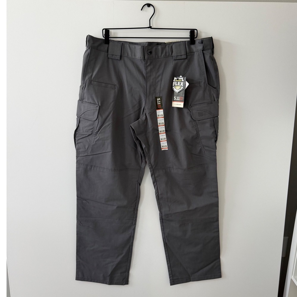 5.11 Tactical Stryke Pants Mens 38x30 Storm Grey Flex-Tac Cargo 74369 NWT